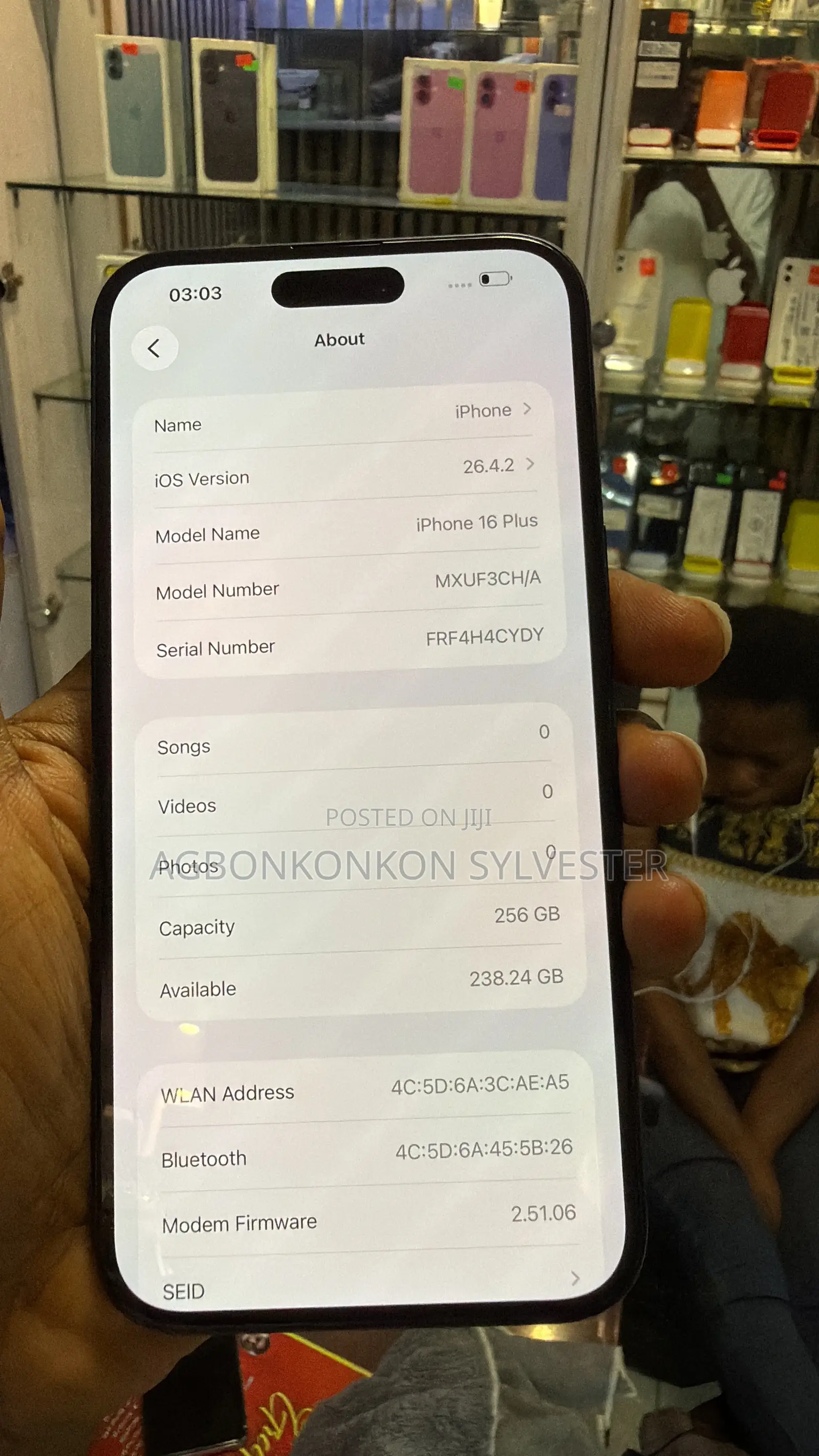 Apple iPhone 16 Plus 256 GB Black