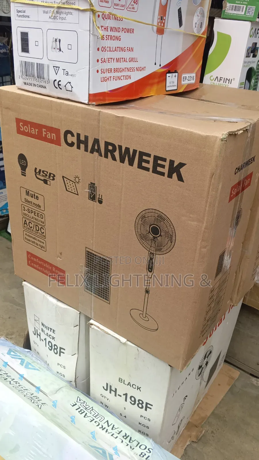 Solar and Rechargeable Fan