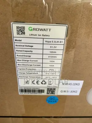5kwh 48v Growatts Lithium Ion Battery