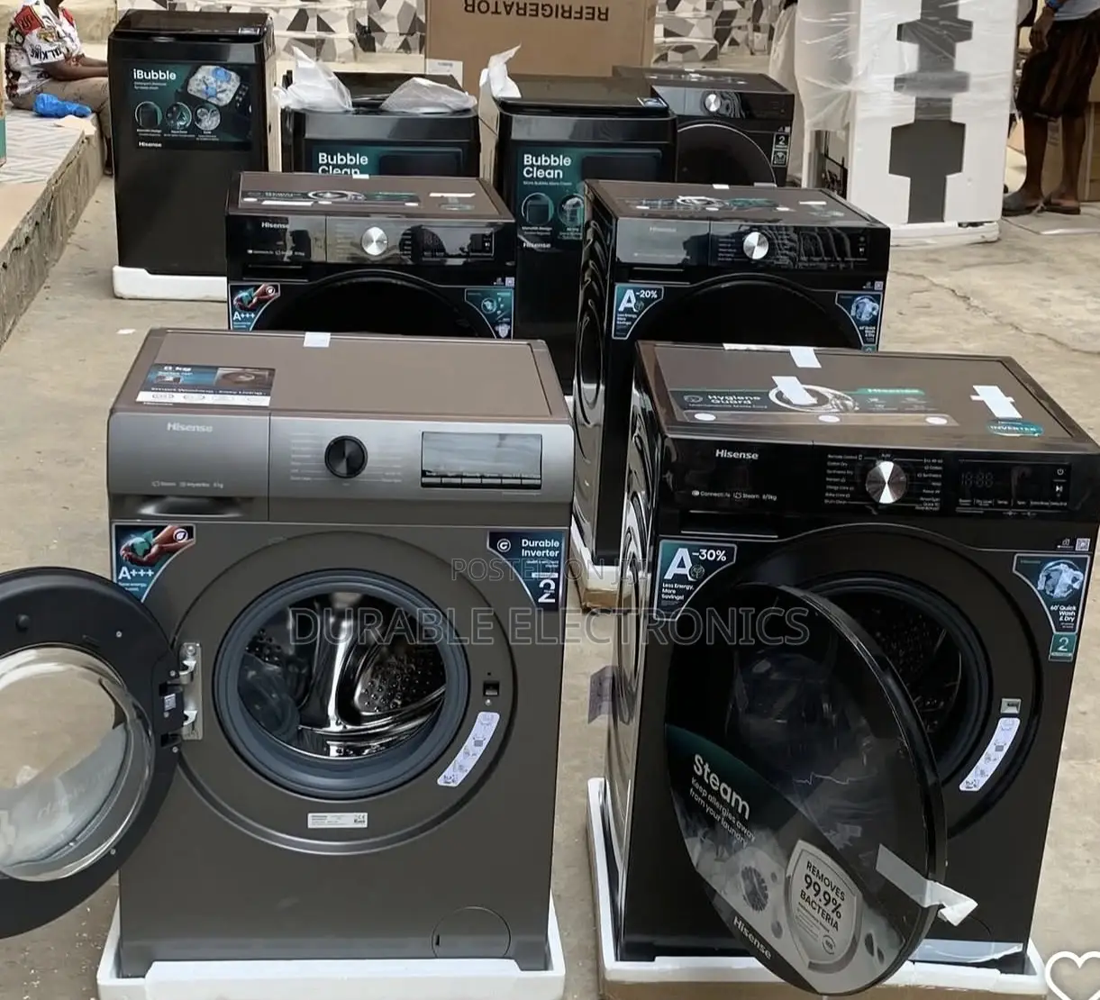 Hisense Automatic Washing Machine 8kg ( Front Load, Inverter)