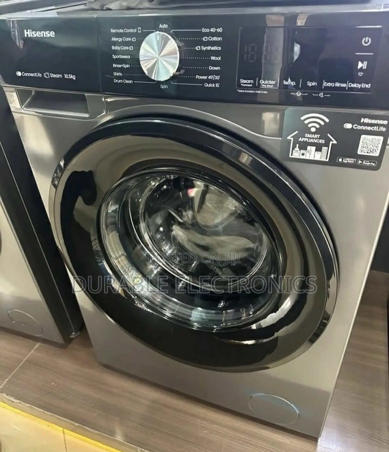 Hisense Automatic Washing Machine 10.5kg (Front Load and Inverter)