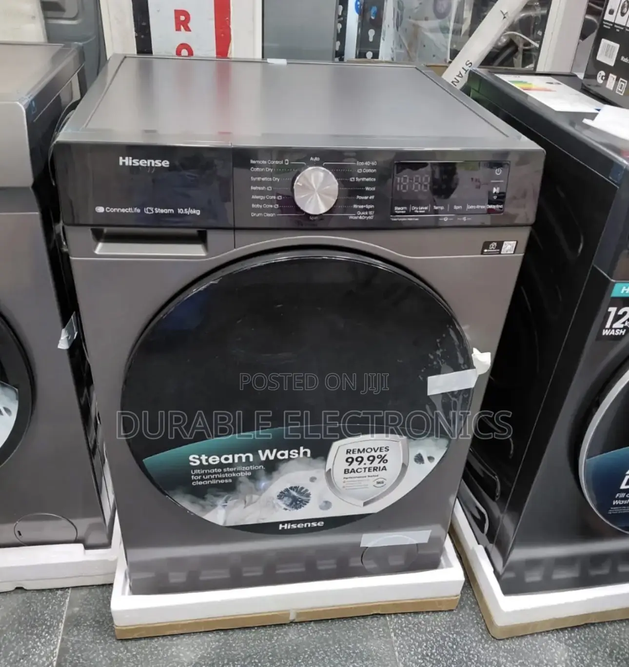 Hisense Automatic Washing Machine 10.5kg (Front Load and Inverter)