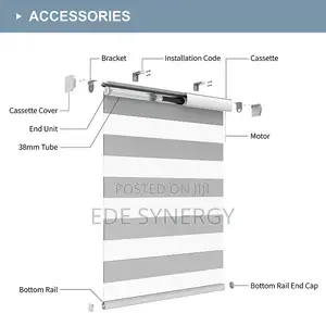 Smart Motorized Window Blinds With Remote Control