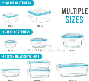 18pcs Glass Food Storage Container