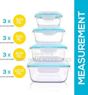 24pcs Glass Food Storage Container
