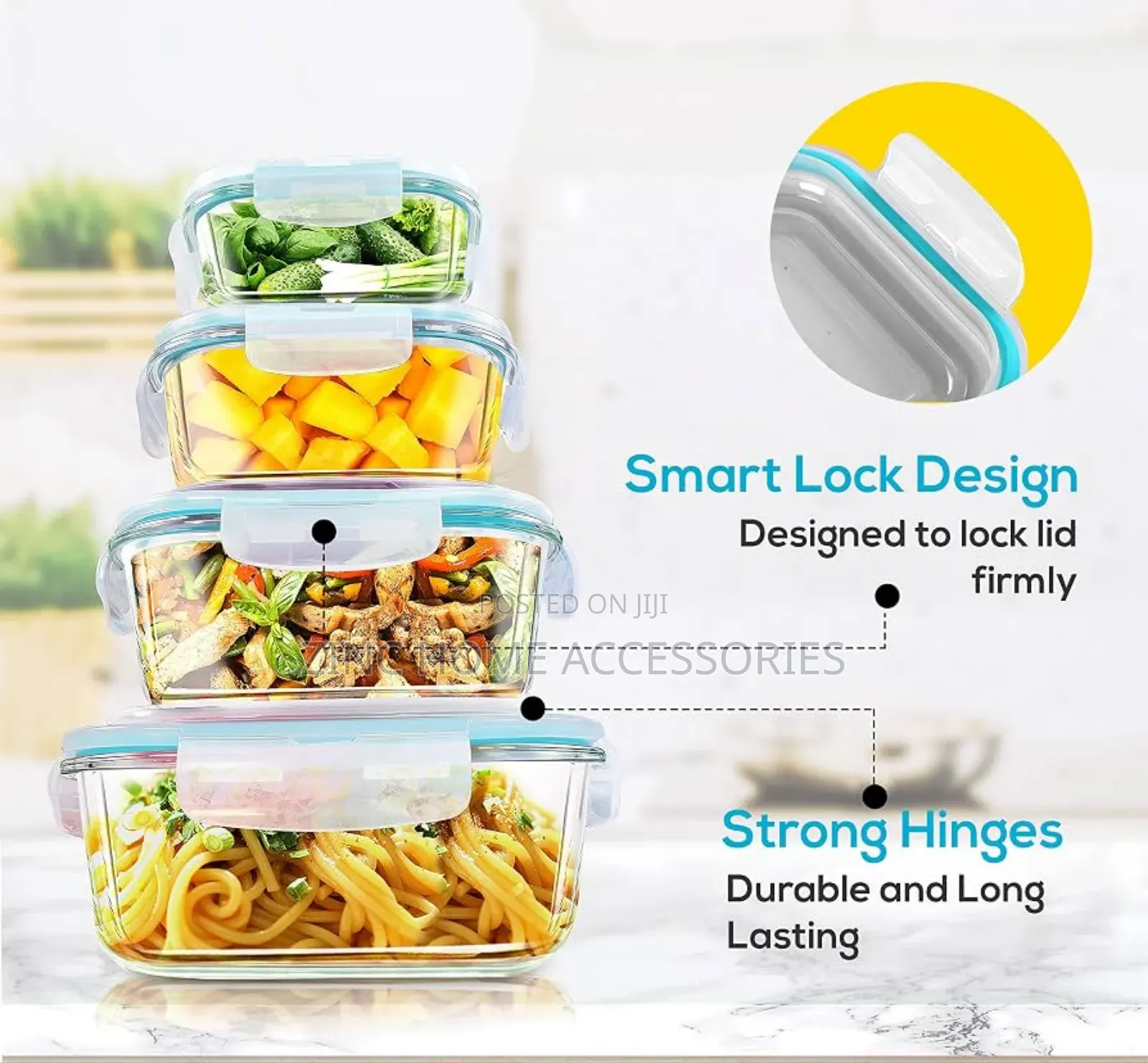 24pcs Glass Food Storage Container