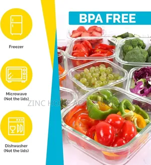 24pcs Glass Food Storage Container