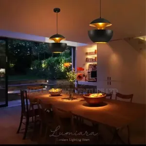 Dual-Tone Open Dome Pendant Light