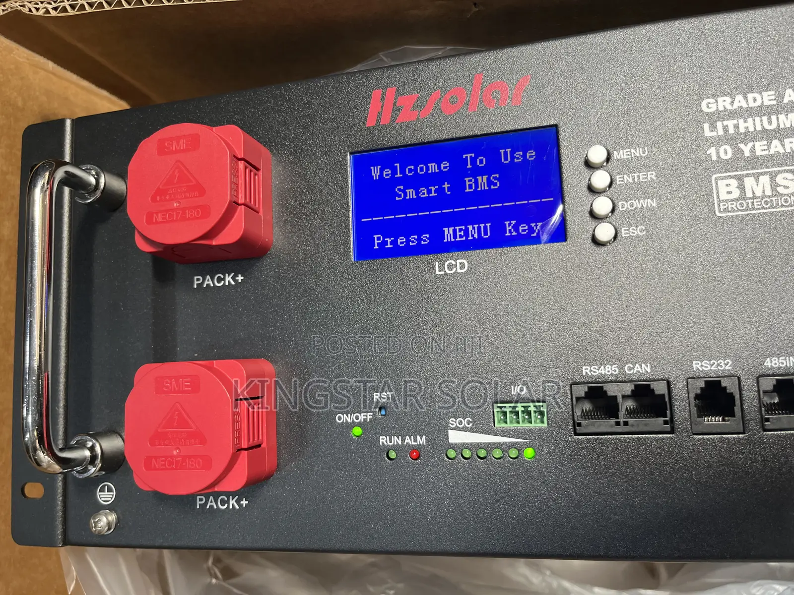 HzSolar Lithium Ion Battery 5kwh 48V