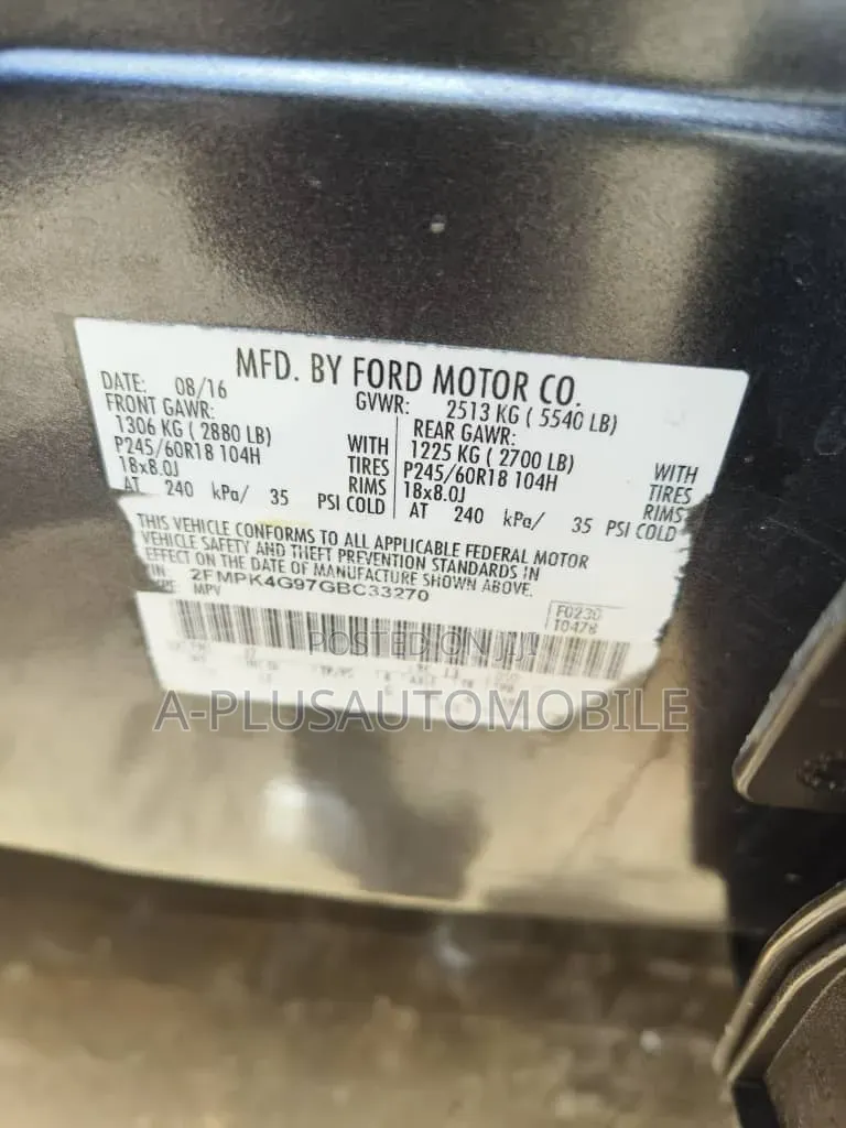 Ford Edge 2016 Gray