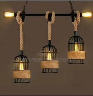Farmhouse Jute Rope 5-Light Island Light