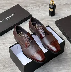 High Leather Men Wine Shoe