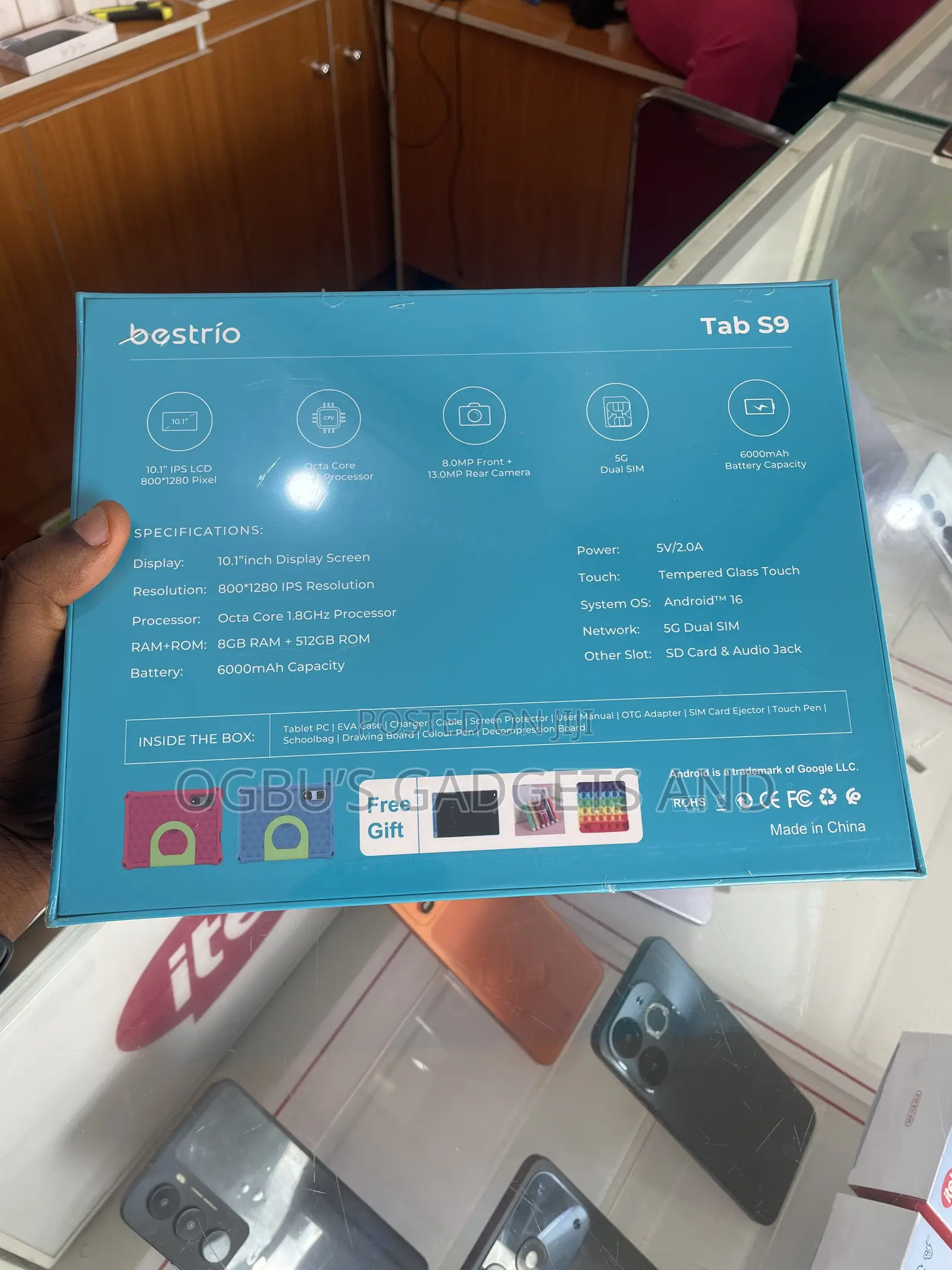 New Bestrio Tab S9 512 GB Pink