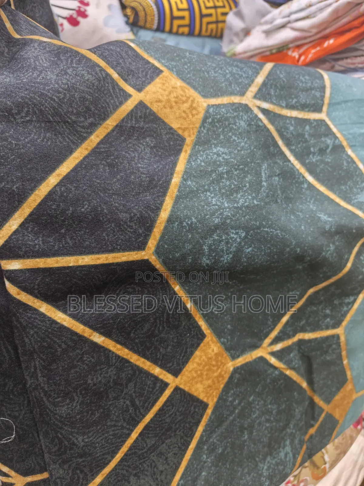 Premium Egyptian Curtain Black and Gold