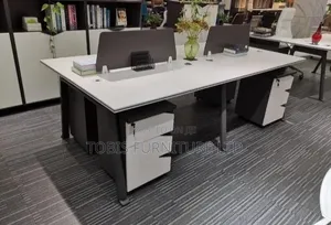 Modern 4-Seater Office Workstation Desk