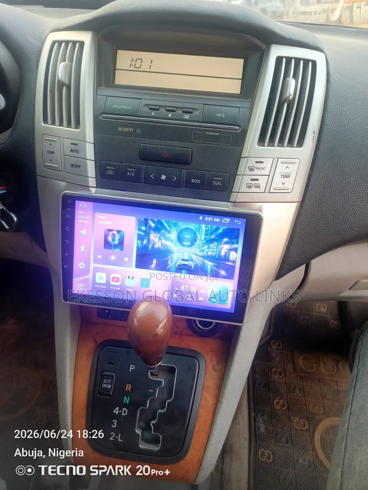 Android Screen for Lexus RX330 With Reverse Camera and GPS