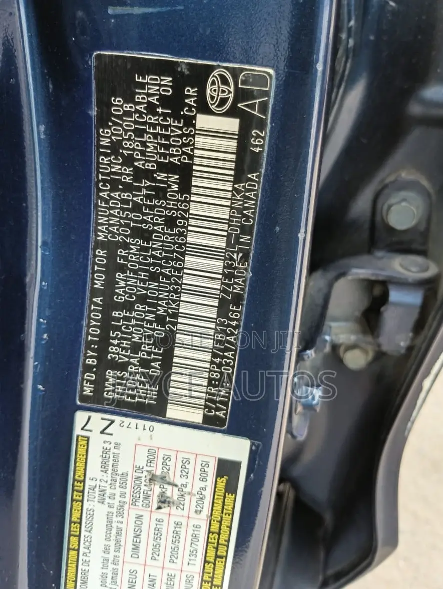 Toyota Matrix 2007 Blue