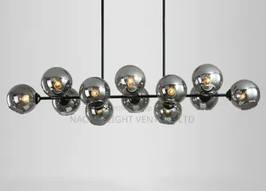Mid-Century Modern Cluster Globe Linear Light