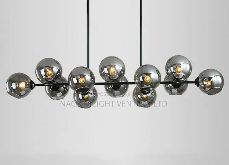 Mid-Century Modern Cluster Globe Linear Light