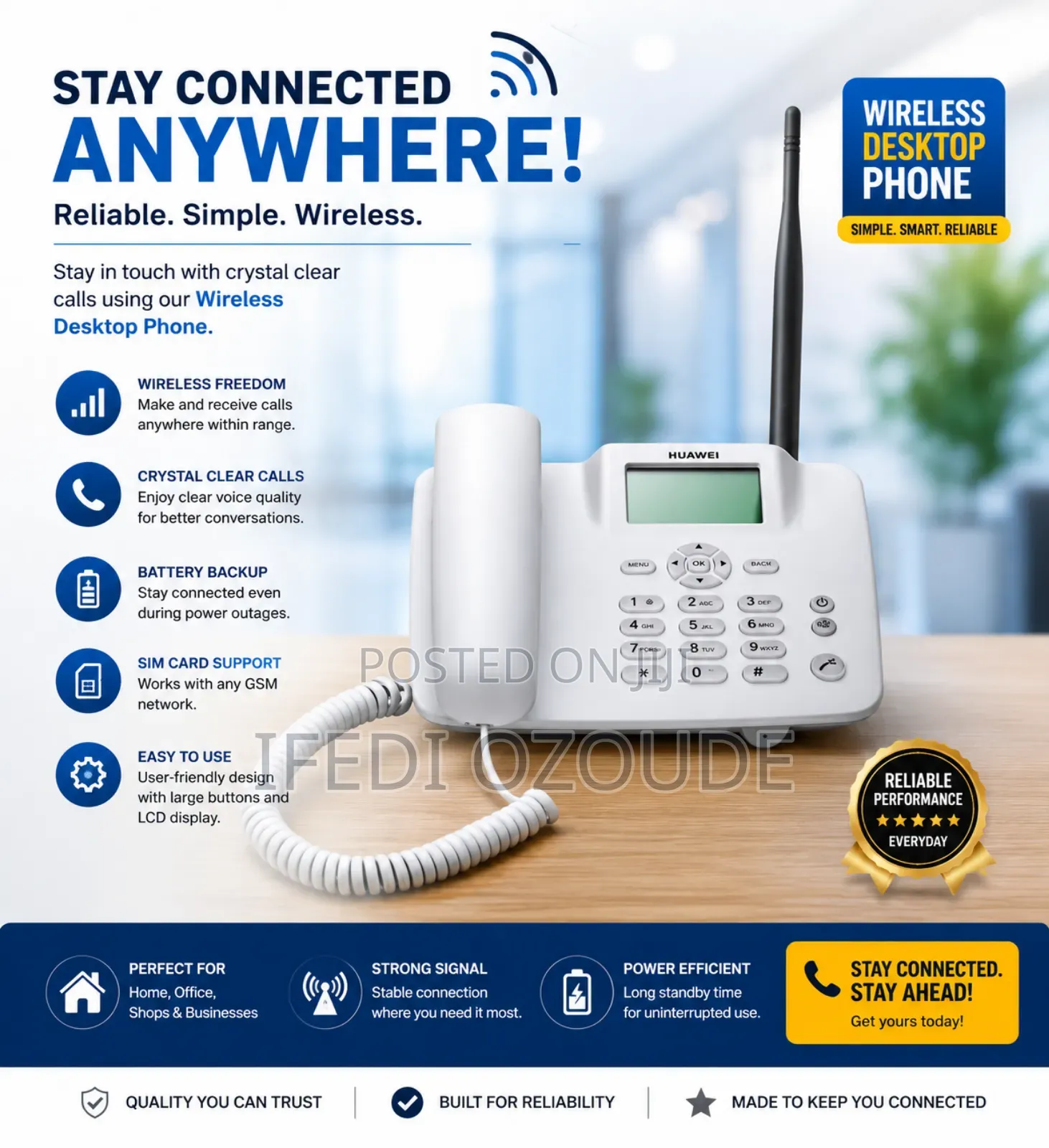 F316 Huawei Table Land Phone