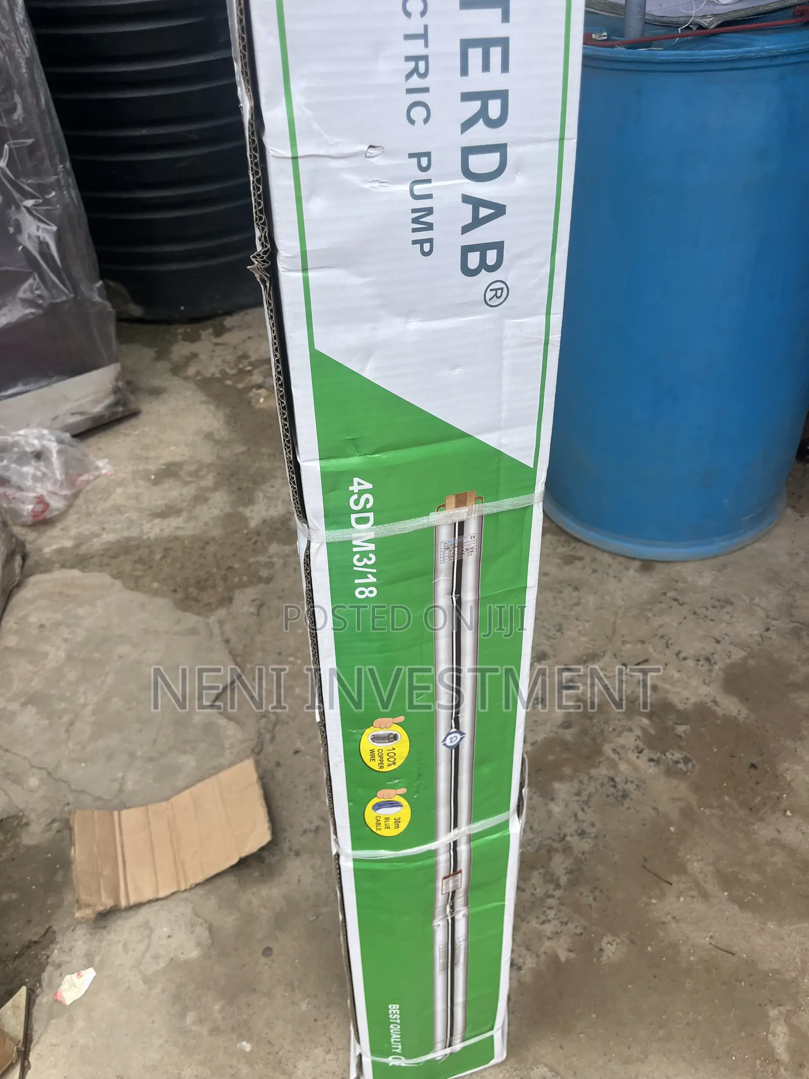 1.5HP Interdab Submersible Water Pump