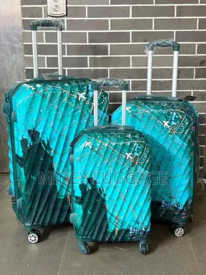 Set of 3 Plastic Luggage Box