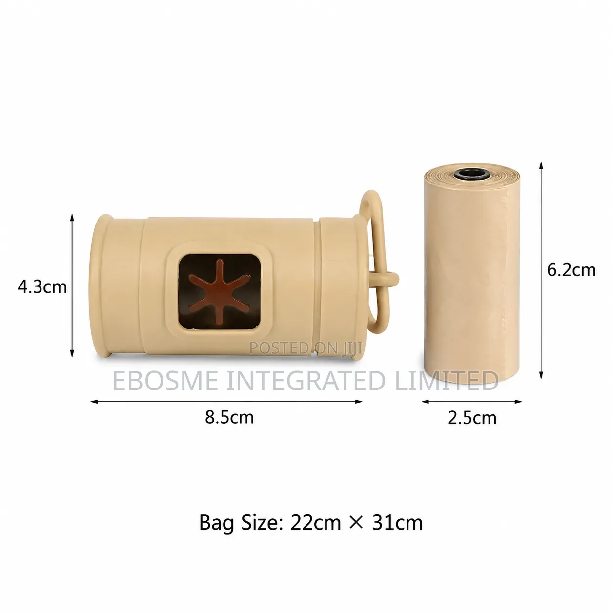 Portable Trash Bag Dispenser With 15 Garbage Bags