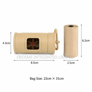 Portable Trash Bag Dispenser With 15 Garbage Bags