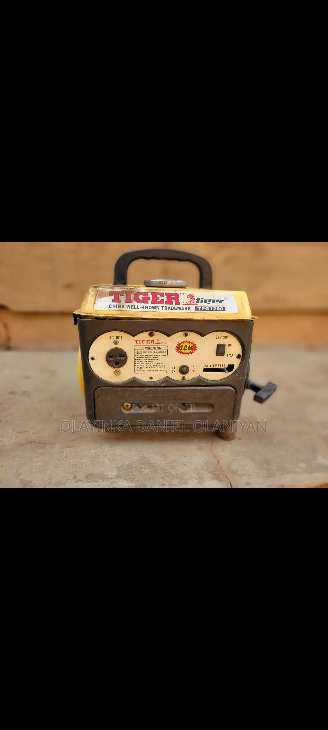 Fairly Used Tiger Generator
