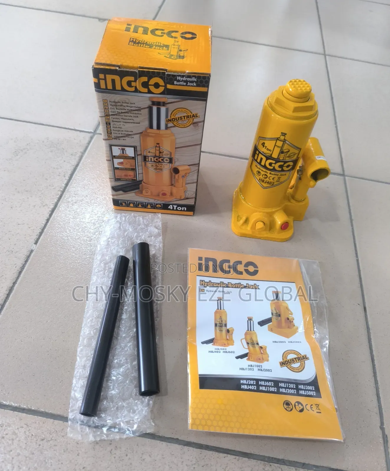 4ton Ingco Hydraulic Jack (All Sizes Available)