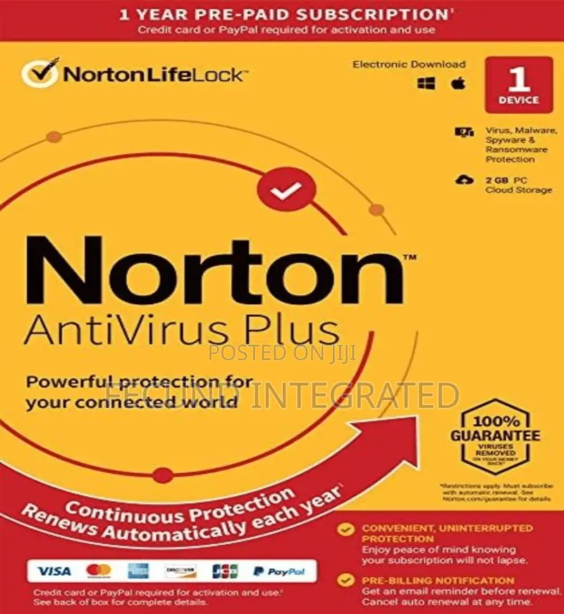Norton 360 Antivirus Plus 2GB - 1 Device 1 Year - Norton Key
