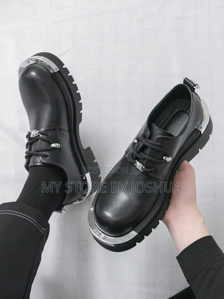 Chunky Metal-Toe Platform Loafers