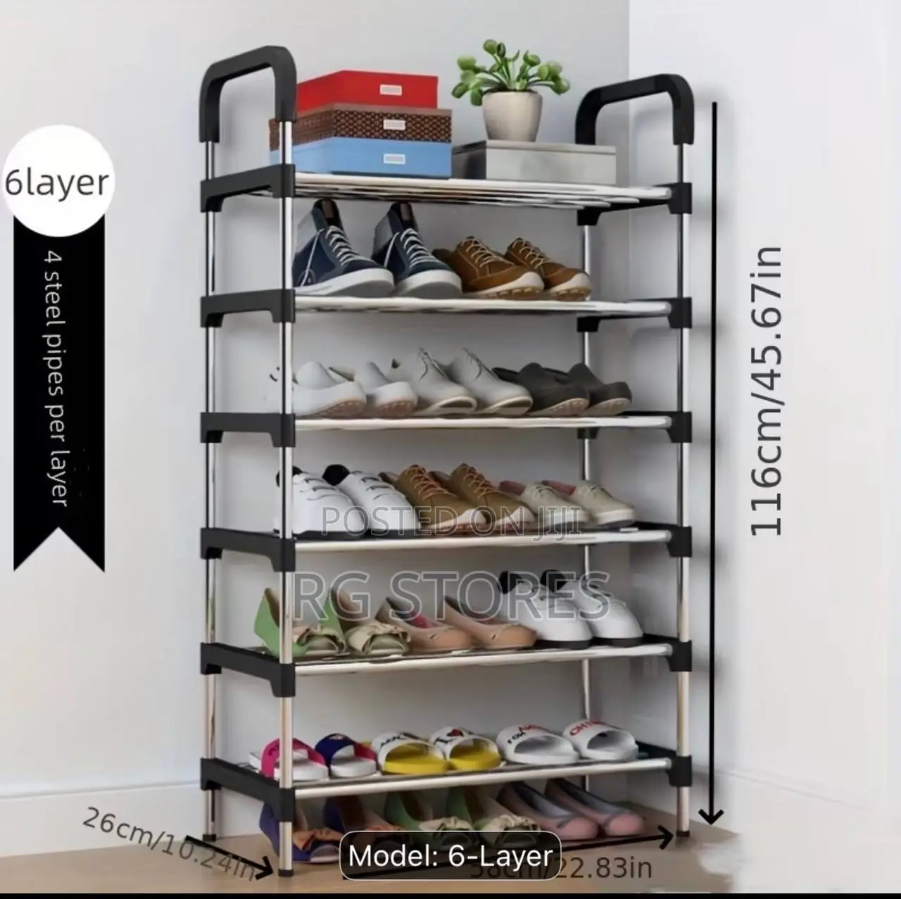6 Layer Shoe Rack