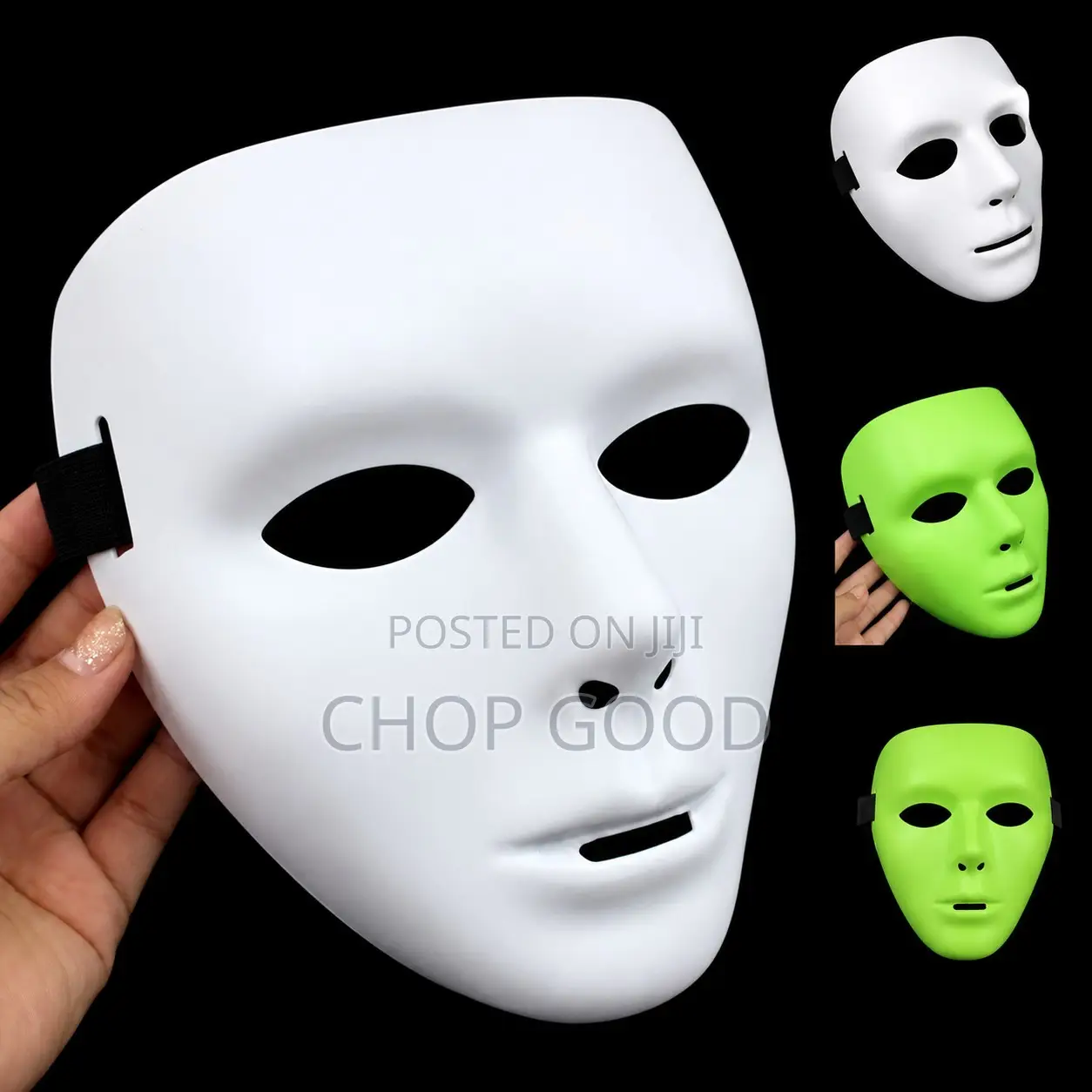 Plain White Halloween Mask