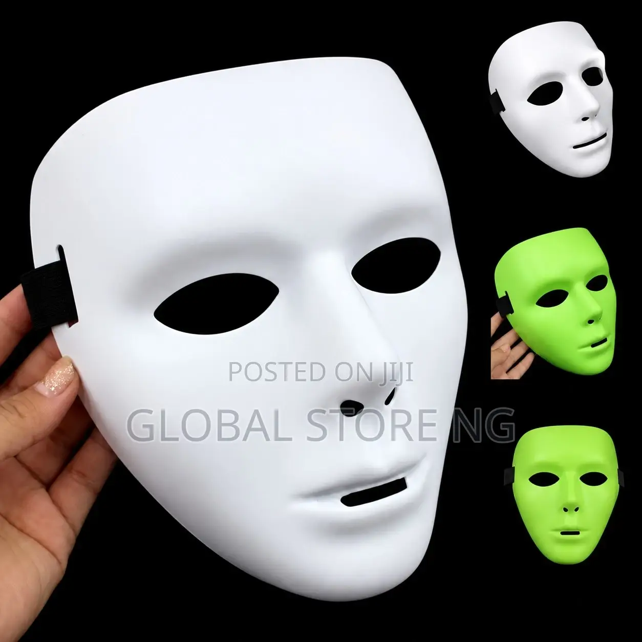 Plain White Halloween Mask