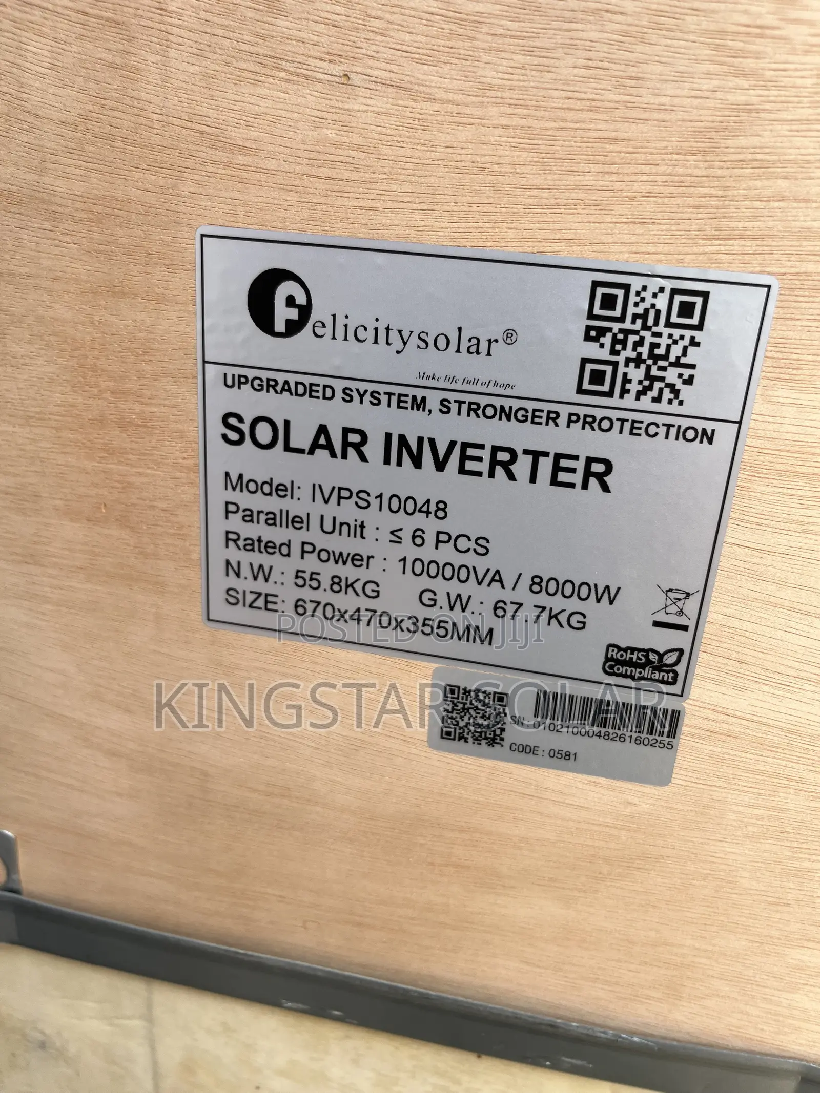 Felicity 10kva 48v Hybrid Inverter