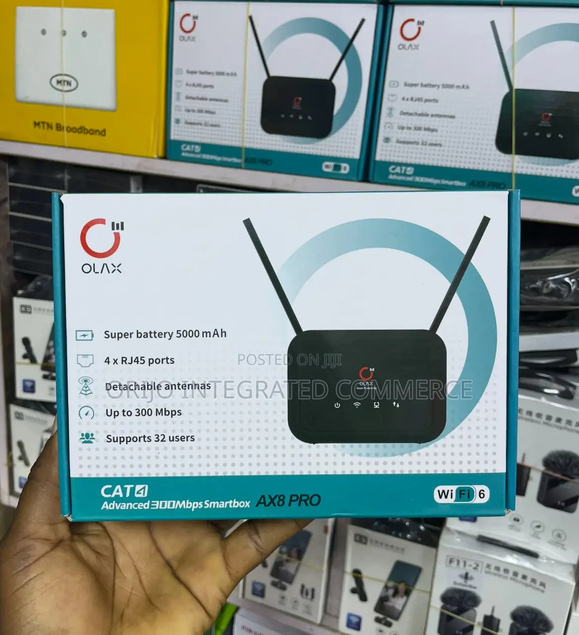 Olax Advanced 300Mbps Smartbox SIM ROUTER AX8 PRO WiFi 6