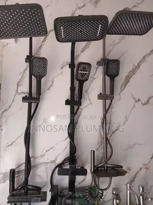 Standing Shower (Piano, Black, Anti-Rust)