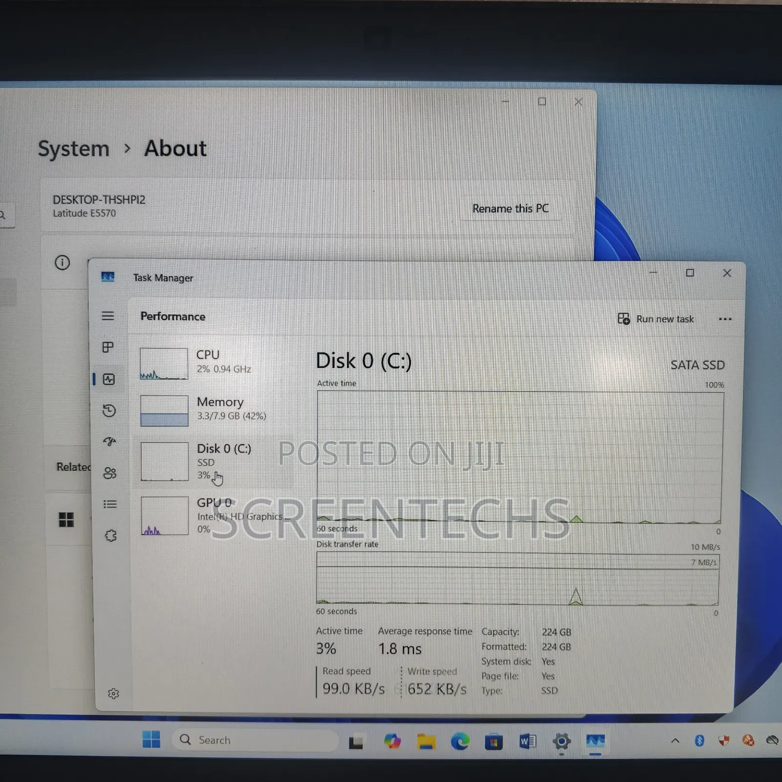 Laptop Dell Latitude E5570 8GB Intel Core i5 SSD 256GB