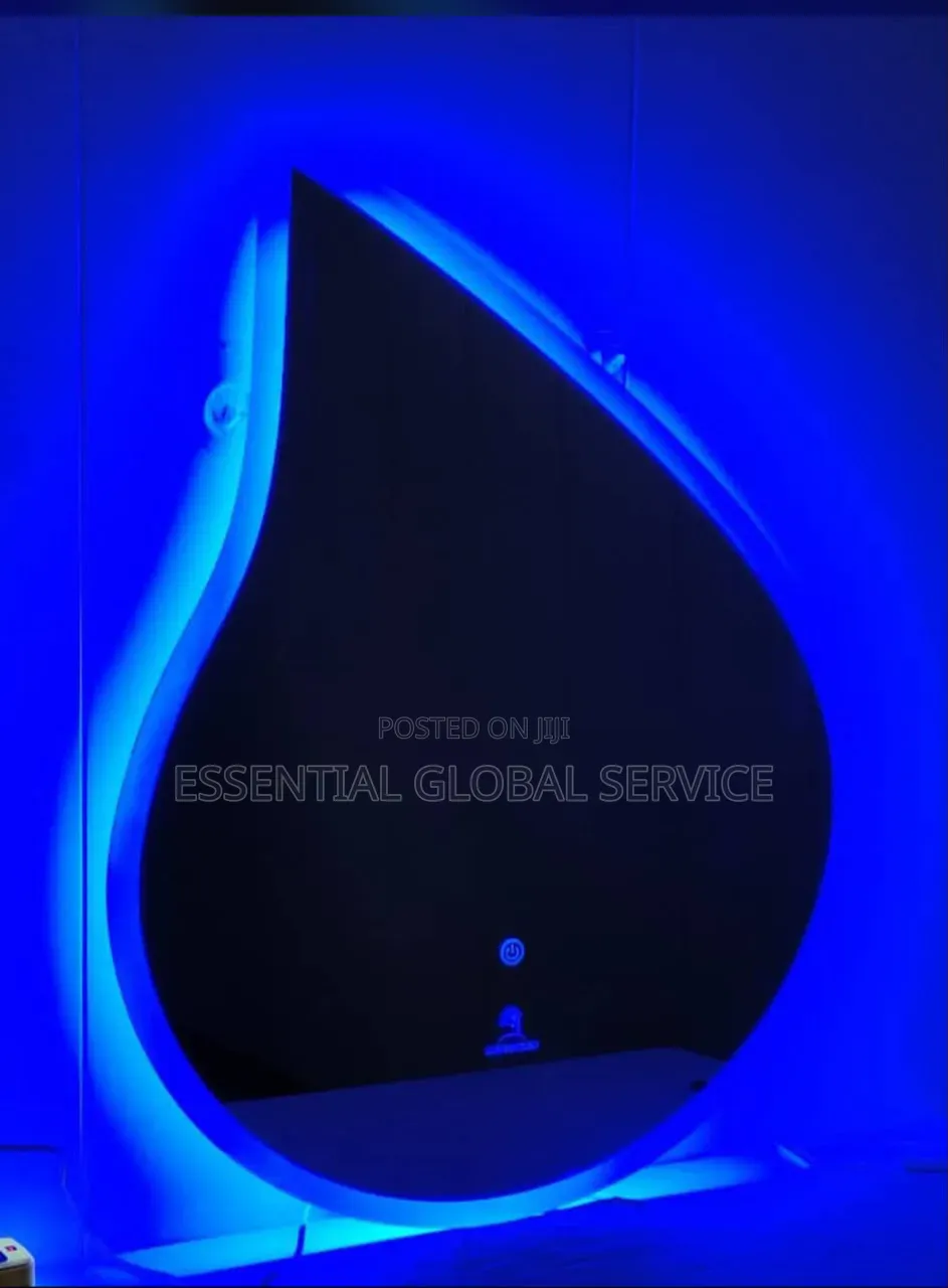 Teardrop (Or Waterdrop) Shaped LED Smart Wall Mirror.