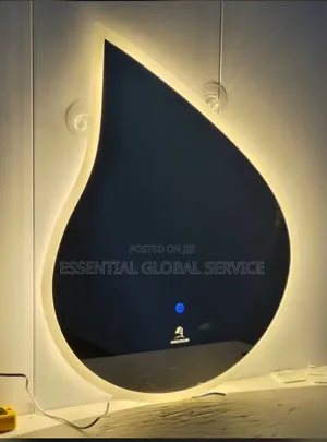 Teardrop (Or Waterdrop) Shaped LED Smart Wall Mirror.