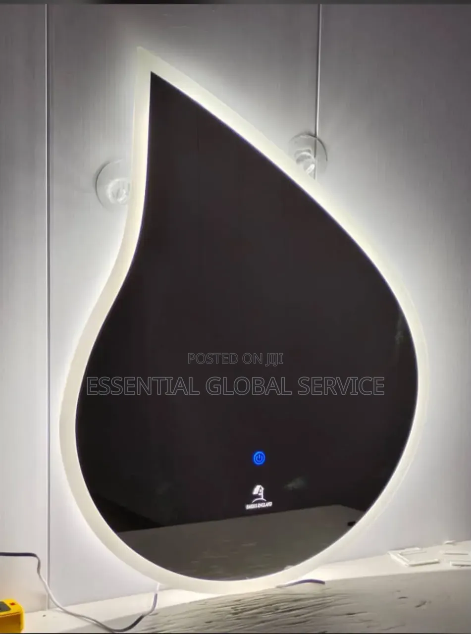 Teardrop (Or Waterdrop) Shaped LED Smart Wall Mirror.