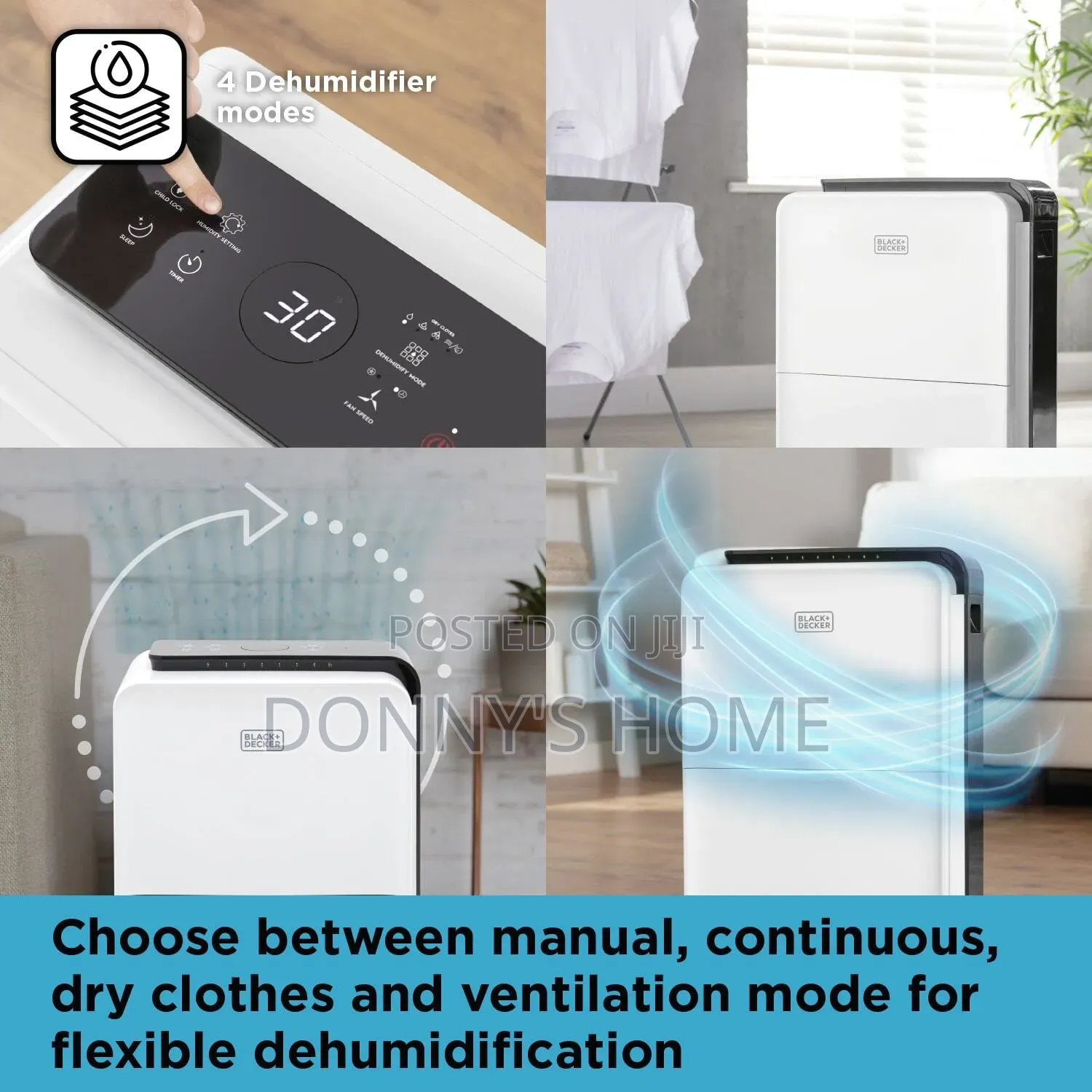 Black and Decker 30L Dehumidifier
