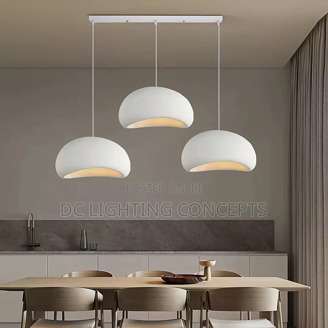 Modern Japanese Irregular Wabi Sabi Pendant Light.