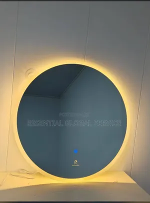Round / Circular Frameless LED Smart Wall Mirror.