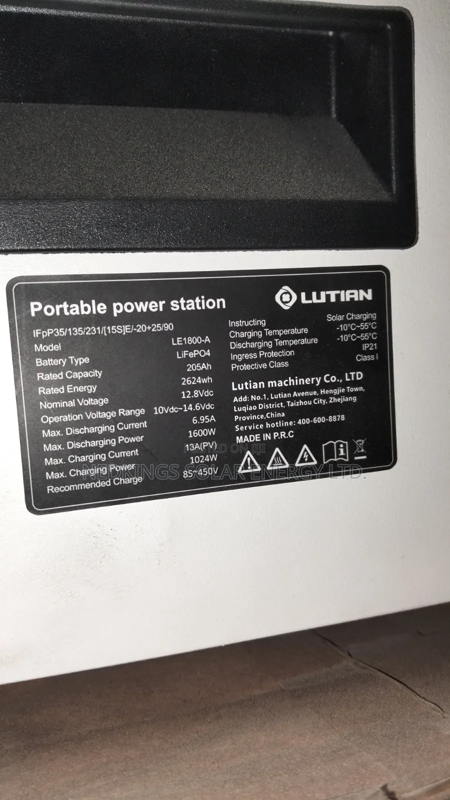 1600W Lutian Solar Generator