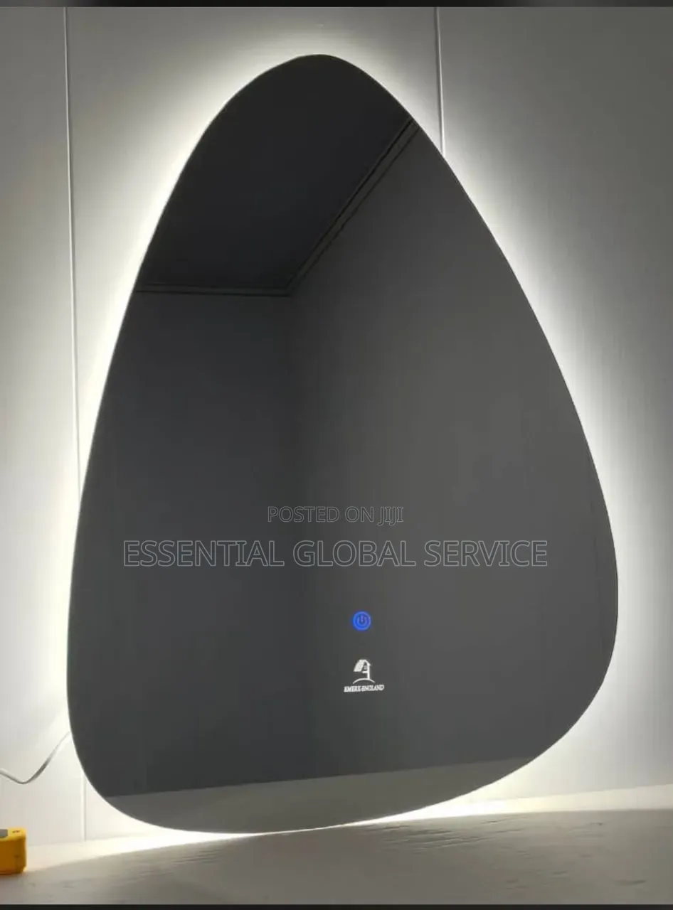 Irregular Pebble / Asymmetrical Organic-Shaped LED Smart Wall Mirror.