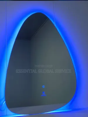 Irregular Pebble / Asymmetrical Organic-Shaped LED Smart Wall Mirror.