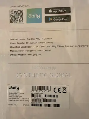 Jaify AOV 4G Solar PT Camera