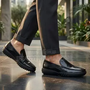 High Classic Leather Flat Sole Shoe